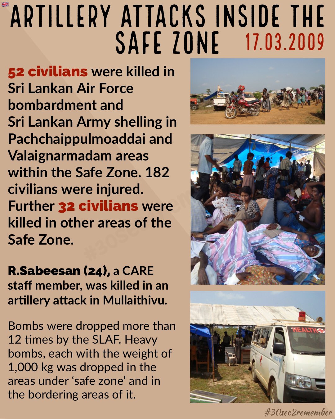 2009.03.17 | 84 civilians were killed within Safe Zone